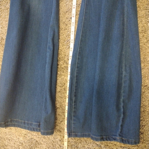 Classic Blue Stretch Waist Flare Jeans - Picture 5 of 7